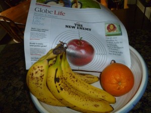 Bananas with the Globe and Mail