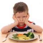 Child resists eating vegetables