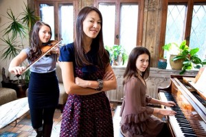 Chinese mother with musically gifted children