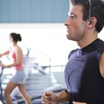 Exercising at the gym