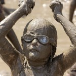 Girl playing in mud - hygeine hypothesis