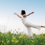 Healthy lifestyles yoga pose