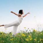 Healthy lifestyles yoga pose