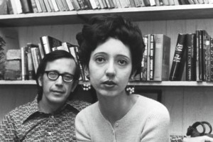 Joyce Carol Oates and husband Raymond Smith