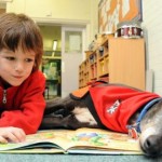 Listening dog helps children read