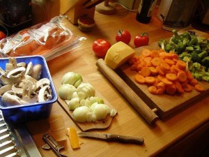 Preparing food at home