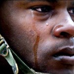 Soldier crying, PTSD