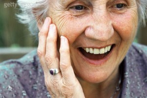 Smiling older woman