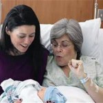 Woman gives birth to own grandchild