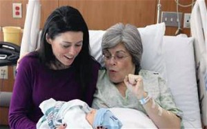 Woman gives birth to own grandchild