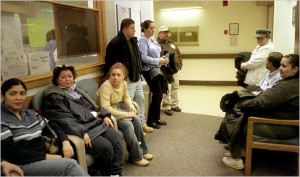 Patients in waiting room